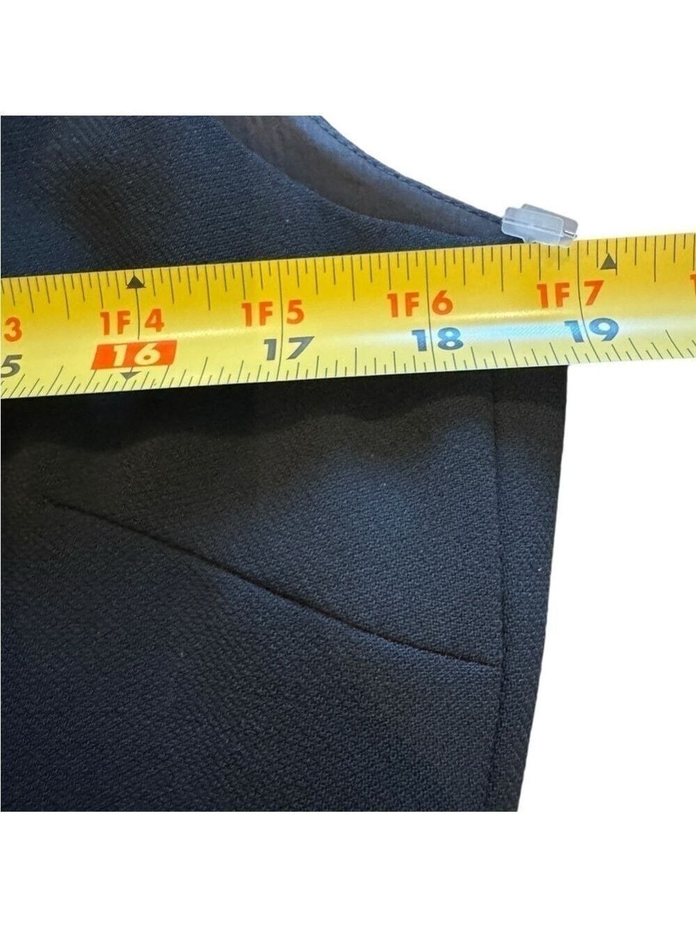 SOLD J.Crew 109% Wool Crepe Lined Black Dress with Slit Size 10 - Picture 8 of 15